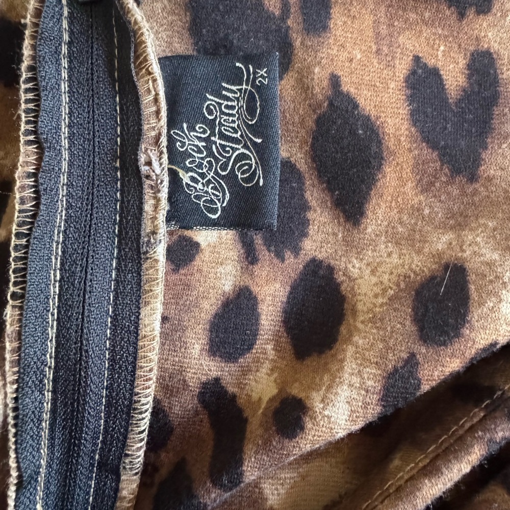 RockSteady Leopard Print Midi Dress in Brown and Black - Picture 4 of 4